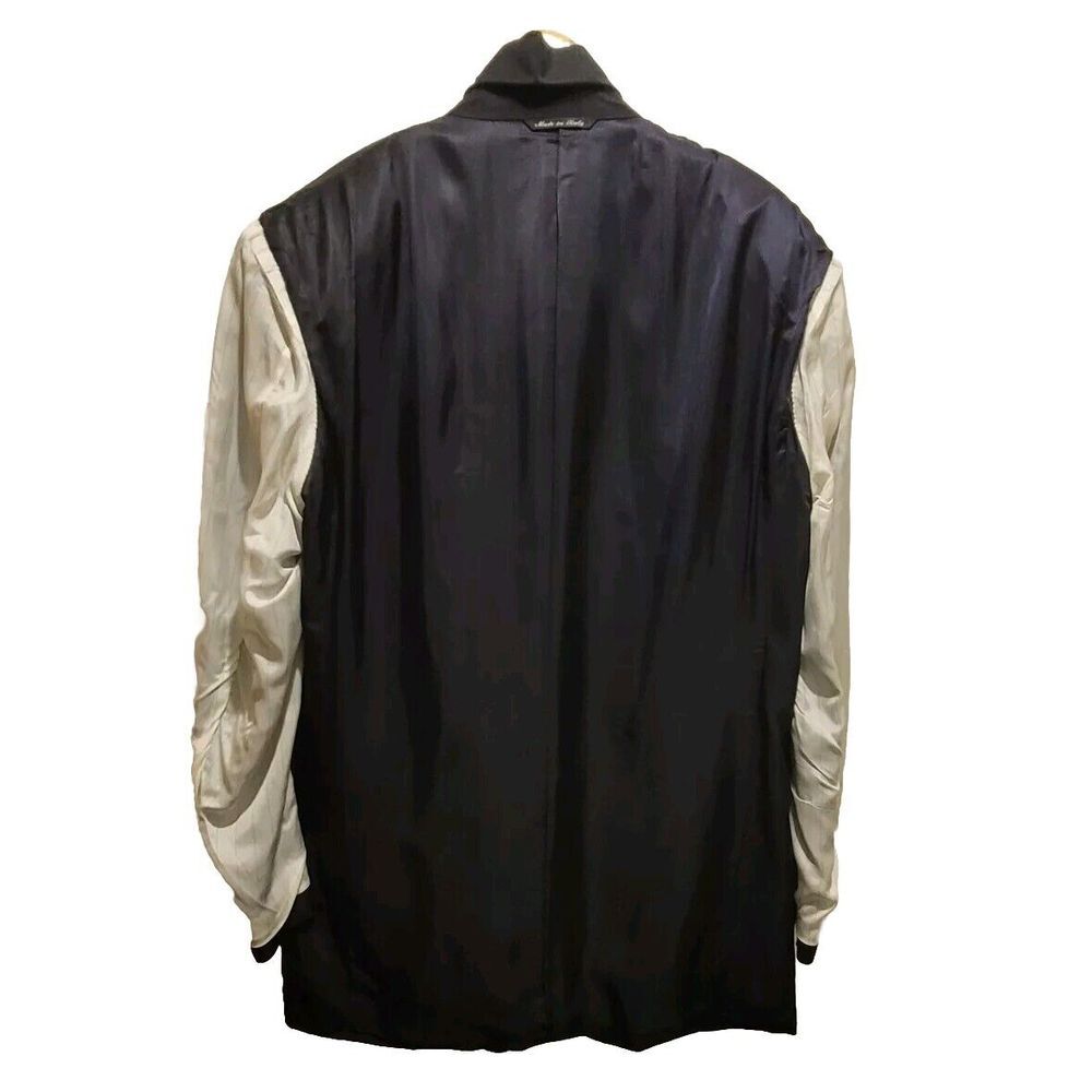 Canali Black Pinstripe Sport Coat Blazer - Picture 7 of 13